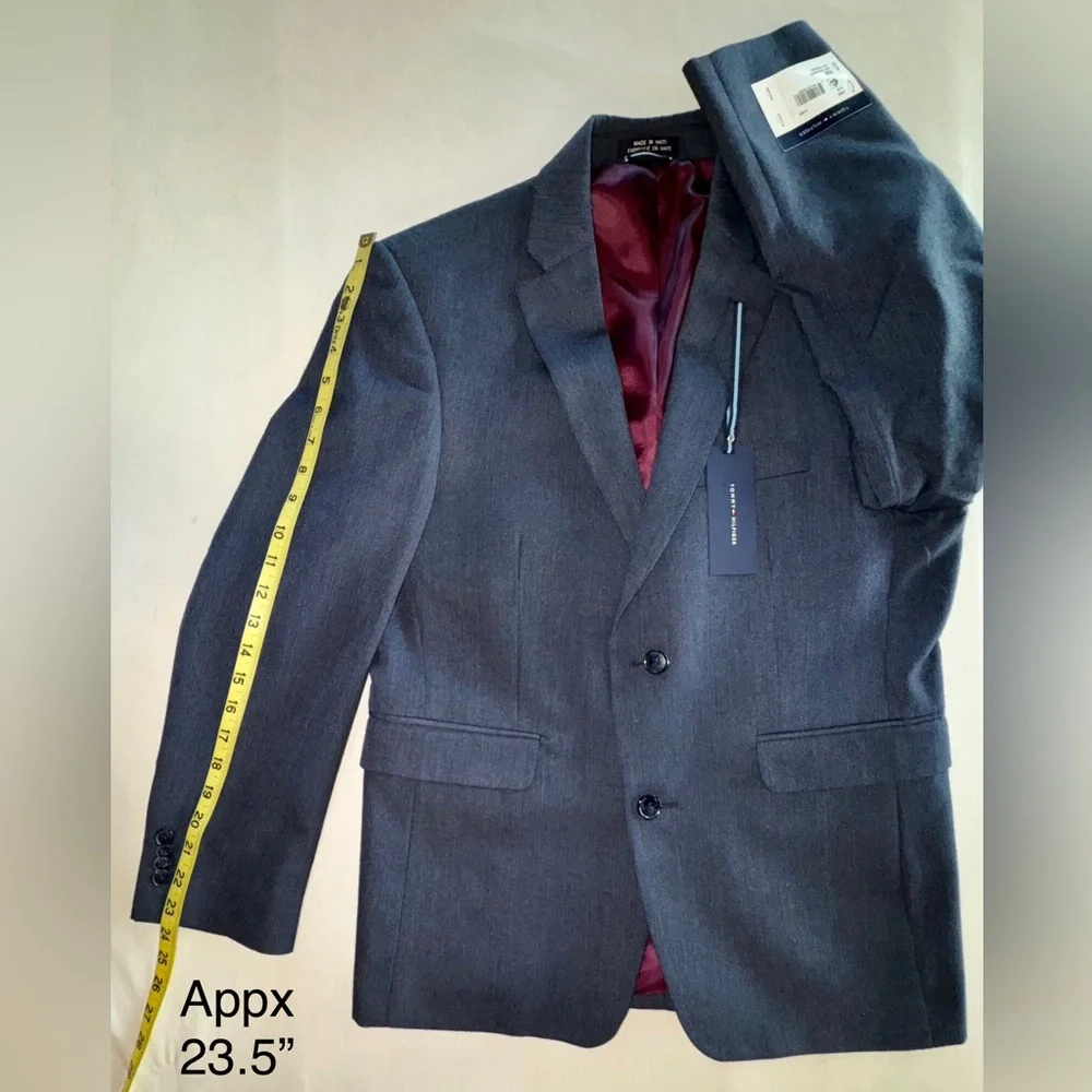 NWT TOMMY HILFIGER Blue Gibbs Blazer Jacket (S38) - Picture 8 of 17